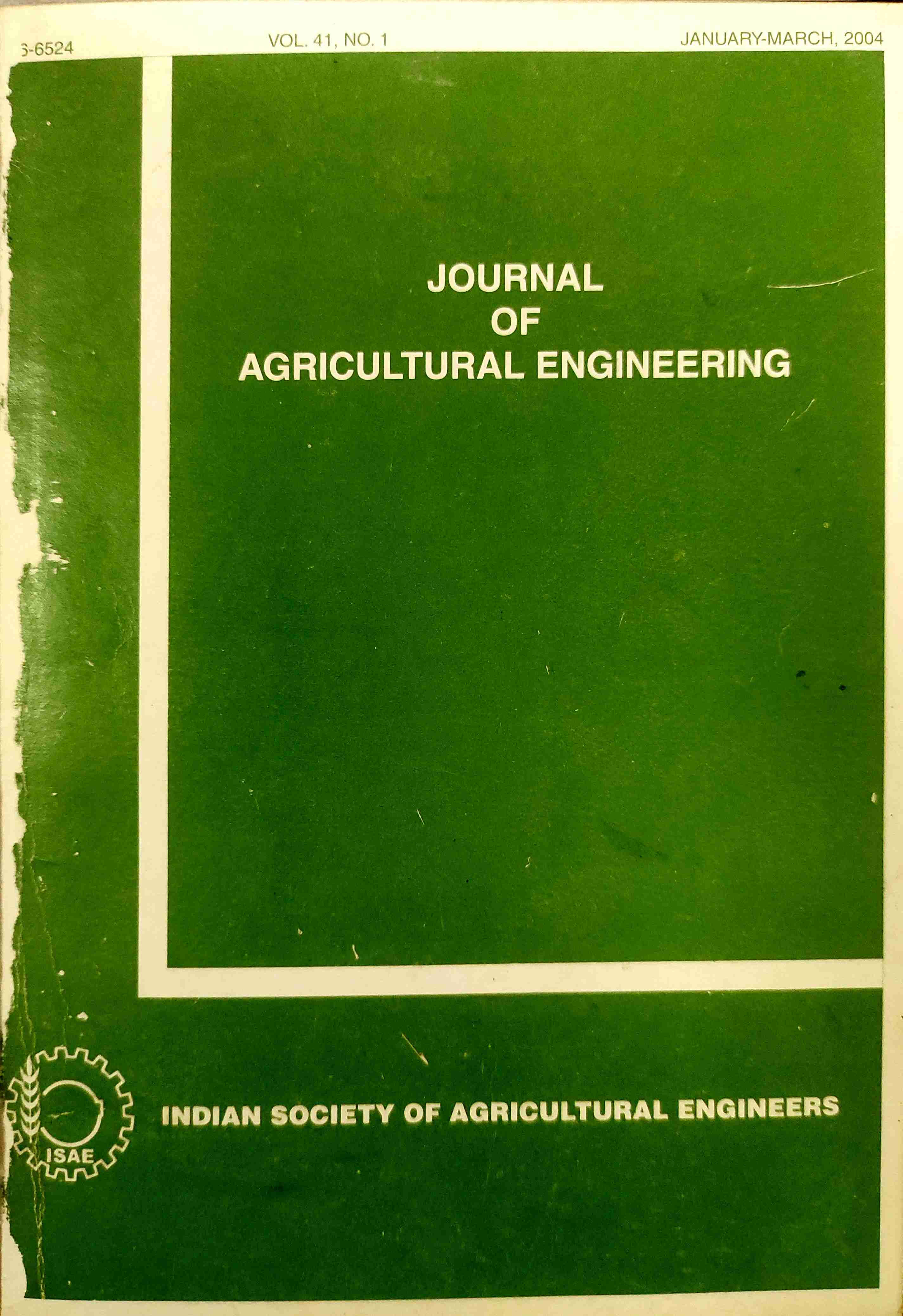 					View Vol. 41 No. 1 (2004)
				