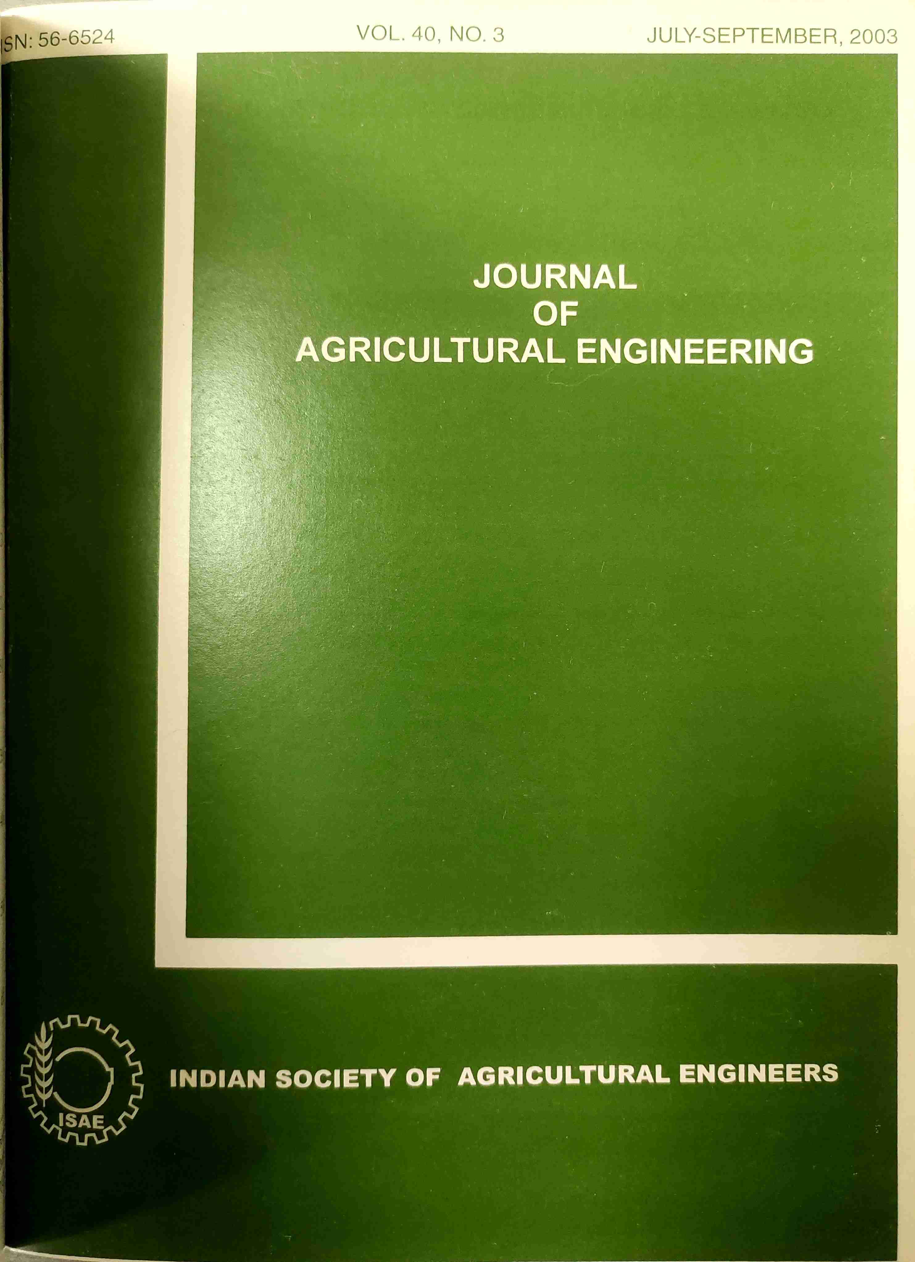 					View Vol. 40 No. 3 (2003)
				