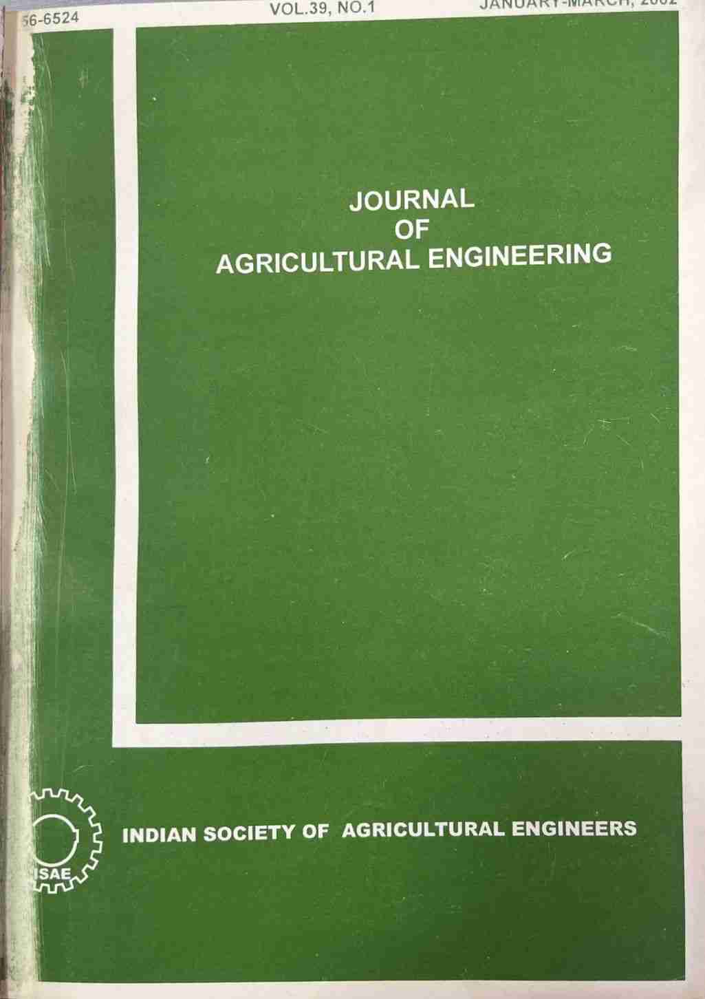 					View Vol. 39 No. 1 (2002)
				