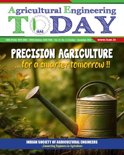 					View Vol. 47 No. 4 (2023): PRECISION AGRICULTURE... for a smarter tomorrow !!
				